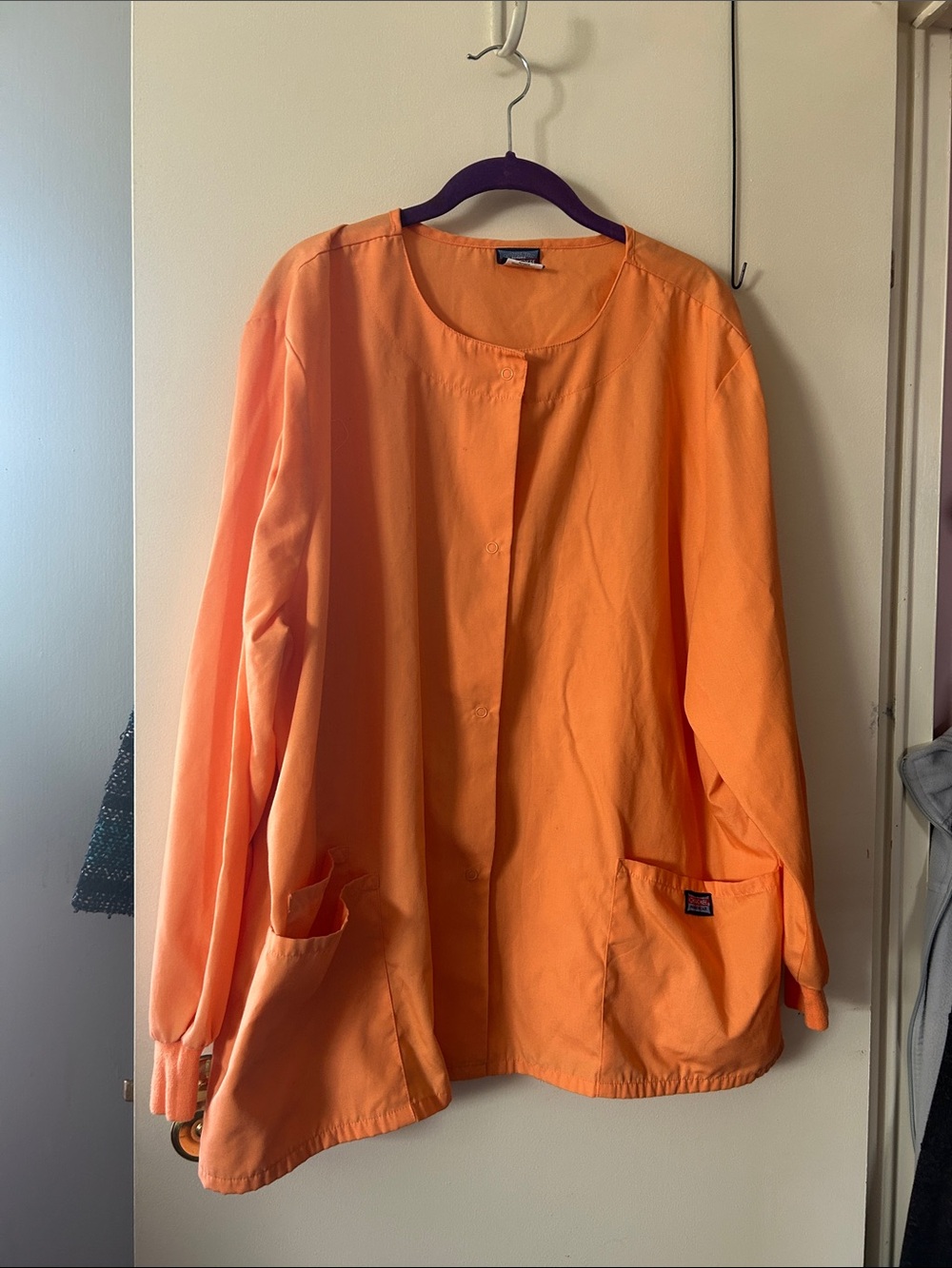 Orange Women's Lightweight scrub Jacket